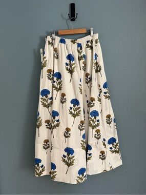 Janice Poplin Printed Maxi Skirt by Maeve